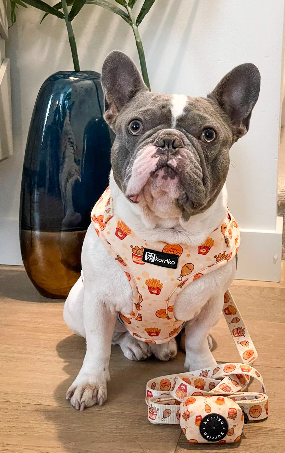 Adjustable Dog Harness - Chicken & Waffles (Final Sale)